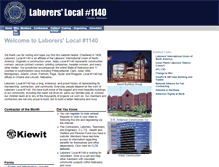 Tablet Screenshot of laborers1140.org